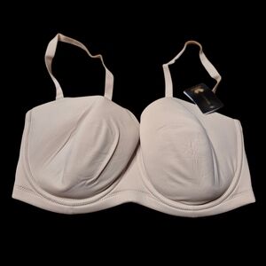 Womens Full Figure Plus Size Beige Bra 38DD